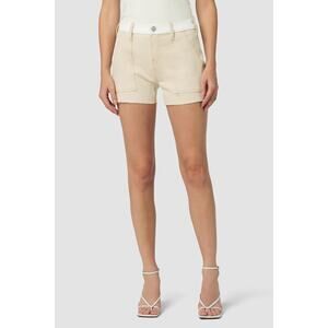 HUDSON Women's Denim Carpenter Short Angora Colorblock Size 32 NWT